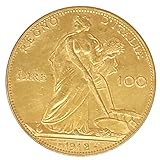 vinciann Copia Moneta Regno Italia 100 Lire 1912 Vittorio Emanuele III Aratrice 34.95mm