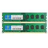 RASALAS 8GB kit 2x4GB DDR3 1333MHz UDIMM RAM, 4GB 2RX8 PC3-10600u Memoria, SDRAM DDR3 4gb DIMM 1.5V 240-Pin Non-ECC CL9 Unbuffered Desktop PC