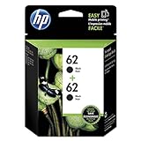 HP 62 | 2 cartucce d inchiostro | nero | Works ENVY serie 5500, serie 5600, serie 7600, OfficeJet 200, 250, 258, serie 5700, 8040 | C2P04AN