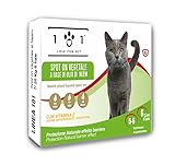 Spot on Naturale Gatti - 6 Fiale da 0,5ml - Contro Pulci, Zecche, Zanzare – Facile Applicazione – Lunga Durata – Protezione Naturale e Vegetale per Gattini – Linea 101