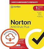 Norton Antivirus Plus 2024, 1 Dispositivo, Licenza di 1 anno con rinnovo automatico, PC o Mac, Codice d attivazione via email
