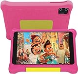 HotLight Tablet Bambini 7 Pollici Quad-core Processore Kids Tablet con Controllo Parentale, Doppia Fotocamera, Wifi Bluetooth, Android 12 Tablet, Tablet per Bambini con Custodia(Rosa)
