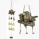 BWINKA più recenti Uccelli Chime Wind 6 Pezzi Bronze Bells Amazing Grace Wind Chimes per Giardino, Giardino, Patio e Arredamento in casa con Gancio