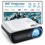 Native 1080P Proiettore Bluetooth, Portatile 9500L Videoproiettore Home Cinema Multimediale con 100" schermo per iOS/Android/Laptop/TV Box/PS4