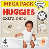 Huggies Extra Care - Pannolino per bambini con Disney, taglia 4 (8-14 kg), 2 confezioni x 38 pannolini, totale 76 pannolini