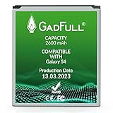 GadFull Batteria compatibile con Samsung Galaxy S4 | 2023 Data di produzione | Corrisponde al EB-B600BE originale | Compatibile con Galaxy S4 i9500 | LTE i9505