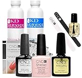 CND Shellac Starter Kit Top, Base, Essential e Clearly Pink