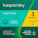 Kaspersky Anti-Virus 2022 | 3 Dispositivi | 1 Anno | PC | Codice d attivazione via email