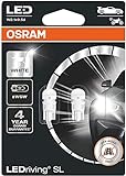 OSRAM LED Premium Retrofit W2.1x9.5d, LED-W5W, illuminazione per interni, 2850CW-02B, Cool White (6.000 K), 12V PKW, Catbus, blister doppio (2 pezzi)
