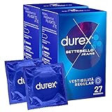 Durex Jeans Preservativi | 2 Confezioni da 27 Pz Ognuna | 54 Profilattici, Gomma