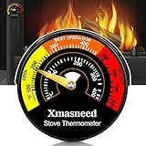 Termometro magnetico per stufa a legna per forno a legna, fornelli a gas, stufa a pellet, evitare ventilatori del forno, danneggiato da surriscaldamento
