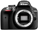Nikon D3300 Fotocamera Reflex Digitale Solo Corpo, 24.2 Megapixel, LCD 3 Pollici, Nero [Versione EU]