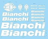Adesivi Stickers Bianco per telaio bici da corsa o Mountain Bike compatibile con Bianchi TBS75