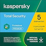 Kaspersky Total Security 2022 | 5 Dispositivi | 1 Anno | PC / Mac / Android | Codice d attivazione via email