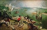 Dipinto ad olio fatto a mano £70- £1500 da insegnanti universitari - 6 dipinti - Paesaggio con caduta di Icaro fiammingo Pieter Bruegel il Vecchio paesaggio marino RSSP1 - Dipinti famosi su tela