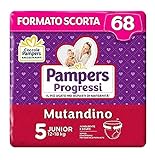 Pampers Progressi Mutandino Junior, 68 Pannolini, Taglia 5 (12-18 Kg)