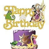 YCKens Decorazione per torta di compleanno a tema principessa, decorazione per torta di compleanno per ragazze, donne, feste di compleanno, baby show
