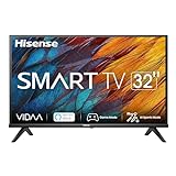 Hisense 32" LCD HD Ready 2023 32A4K, Smart TV VIDAA U6, Compabilità Alexa, Tuner DVB-T2/S2 HEVC 10