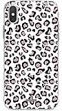 La coqueserie - Cover per iPhone 4/4S, motivo: leopardo, colore: Bianco e rosa