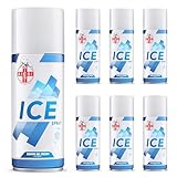 AIESI® Ghiaccio Spray sport istantaneo al MENTOLO bomboletta 400 ml effettivi ICE SPRAY (Confezione da 6 pezzi), Made in Italy
