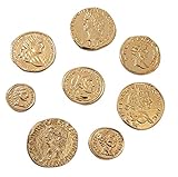 Eurofusioni Monete Romane Imperiali placcate Oro - Set 8 Imperatori Antica Roma