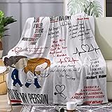 AWAMTN Coperta in morbida lana stampata di Grey s Anatomy, materasso, divano, seggiolino auto da viaggio, coperta calda per la decorazione della casa