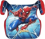Alzabimbo Marvel Spiderman Gruppo 2-3 (da 15 a 36 kg) supereroi uomo ragno seggiolino rosso azzurro sicurezza,alzatina auto, rialzo, seduta per bambini