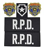 Raccoon City R.P.D. Toppe per gilet tattico, confezione da 5