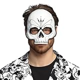 Boland 72368 - Maschera da teschio, maschera in maschera per costumi, Halloween, carnevale e feste a tema