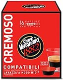 128 Capsule Caffè Vergnano Cremoso Compatibili Lavazza A Modo Mio - 8 confezioni da 16 capsule