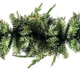 XONE Festone Ramo Boa 270 cm | Decorazione Natale Verde in PVC | Ghirlanda Natalizia Folta
