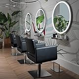 Arredamento Salone Parrucchiere a 3 Postazioni con Specchi e Poltrone