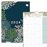 (in tedesco) Perfect Year A3 Boxclever Press calendario 2024 planner famiglia. Calendario 2024 mensile Gen - Dic 24. Planner mensile con etichette mese. Calendario 2024 da muro con tasca e adesivi.