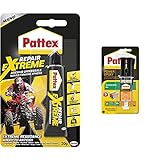 Pattex Repair Extreme Colla universale, Colla trasparente multimateriale per interni ed esterni & Power Epoxy Saldatutto Mix 5 Minuti, Forte Colla Epossidica, Bicomponente a Elevata Tenuta Finale