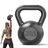 PROIRON Kettlebell ghisa Peso 16kg per Palestra Domestica Esercizi Fitness addestramento, potenziamento Muscolare (16kg)