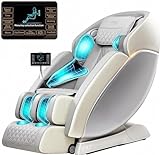 Poltrona massaggiante 4D Stretching tailandese a gravità zero per tutto il corpo con binario SL dual-core da 145cm, 6 modalità di massaggio automatico,scansione del corpo,voce AI e controllo HD da 11"