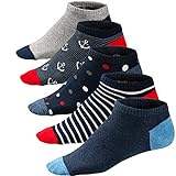 Ueither Calze da Uomo Coloratissimi in Cotone Stilisti Sportive Sneaker Calzini Corti Fantasia dal Design Comodo 39-46 (Colore 3)