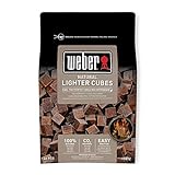 Weber 17612 - Cubetti accendifuoco 48 pastiglie sul marrone