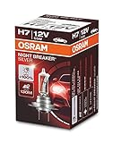 OSRAM NIGHT BREAKER SILVER H7, 100% di luce, lampada da proiettore alogena, 64210NBS, 12V, auto, scatola (1 lampada)