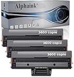 alphaink 3 Toner Compatibile con Samsung MLT-D111XL versione da 3600 copie per stampanti Samsung SL M2020 M2020W M2022W M2026W XPRESS M2020 M2021 M2026 M2070 M2071HW M2078 (3 Neri)