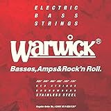 Warwick 42401 Red Electric 6-String Medium 025-135 - Set di corde per basso a 5 corde