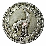 LQSSA Monete Morgan del 1878 S02 Posizione Dell amore Moneta d Argento Commemorativa da Collezione Non Circolata Dollaro Valuta da Collezione US Regalo Custodia Protettiva Rotonda Trasparente