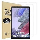 Hianjoo 2PCS Vetro Temperato Compatibile per Samsung Galaxy Tab A7 Lite 8.7" 2021, [AntiGraffio] Pellicola Protettiva 9H Compatibile con Samsung Galaxy Tab A7 Lite 8.7  (SM-T225)