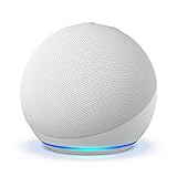Echo Dot (5ª generazione, modello 2022) | Altoparlante intelligente Wi-Fi e Bluetooth, suono più potente e dinamico, con Alexa | Bianco ghiaccio