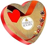 Ferrero Rocher Limited Edition Scatola Cuore, Mix 4 Gusti dal Mondo: Classico, Ghana 50%, Ecuador 65% e Costa D avorio 80% 125g - San Valentino 2024