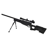 Fucile airsoft M59P Spring Sniper/Materiale: plastica ad alta resistenza e metallo/Ricarica manuale (0,5 Joule) / Colore: nero