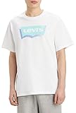 Levi s Ss Relaxed Fit Tee, T-shirt Uomo, Batwing Expression White, XXL