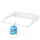 FLIPLINE Hemnes HappyBaby - Fasciatoio bianco [85 x 75 x 13 cm] cassettiera – con 2 livelli di sicurezza su parete e cassettiera – 100% sicuro
