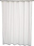 Amazon Basics - Tenda da doccia in poliestere, 180 x 200 cm, colore: bianco