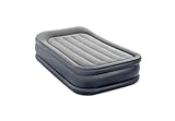 Intex 64132ND - Materasso Dura-Beam Pillow Rest Deluxe Singolo, Bicolore, con Pompa Elettrica Incorporata, 99x191x42 cm
